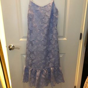 Light blue banana republic lace dress
